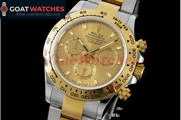 Rolex - Daytona 116508 YG/SS Gold Dial 316L WF A7750