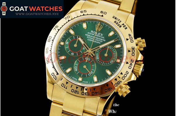 Rolex - Daytona 116508 YG/YG Green Dial 316L WF A7750