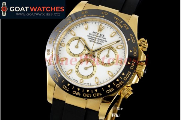 Rolex - Daytona 116518 YG/RU White Dial 316L WF A7750