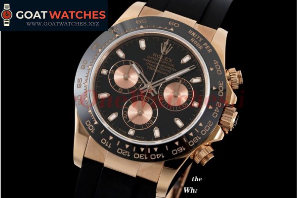 Rolex - Daytona 116518 RG/RU Black Dial 316L WF A7750