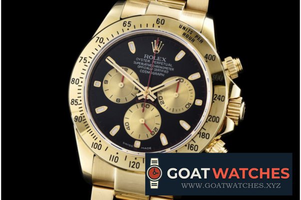 Rolex - Daytona YG/YG Black Stick BP Ult A-7750 Mod 4130