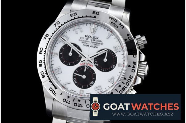 Rolex - Daytona SS/SS Wht Num Panda BP Ult A-7750 Mod 4130