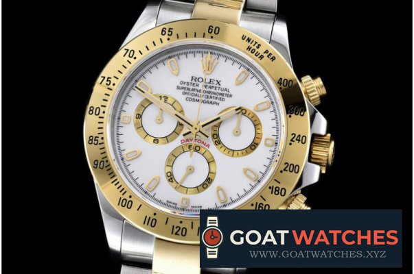 Rolex - Daytona YG/SS White Stick BP Ult A-7750 Mod 4130