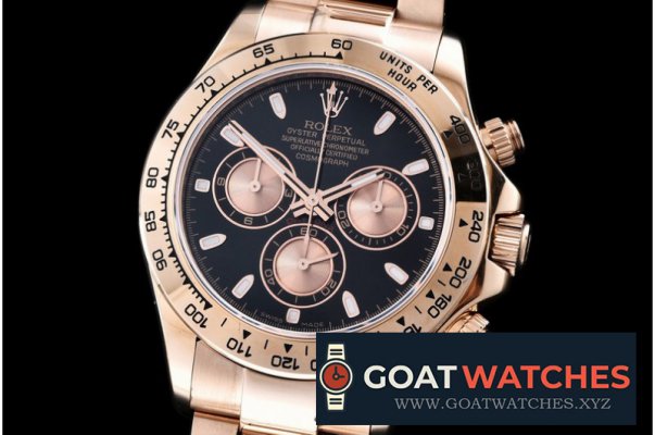 Rolex - Daytona RG/RG Black Stick BP Ult A-7750 Mod 4130