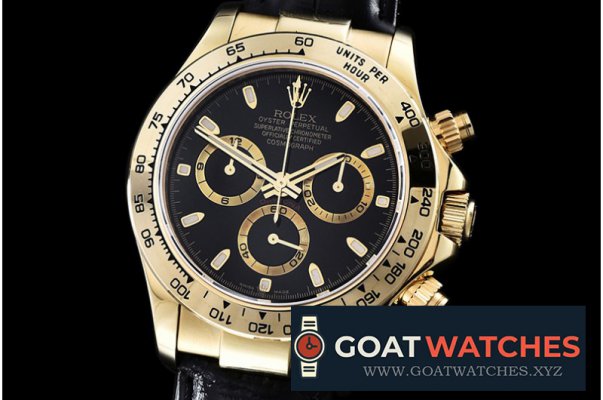 Rolex - Daytona YG/LE Black Stick BP Ult A-7750 Mod 4130