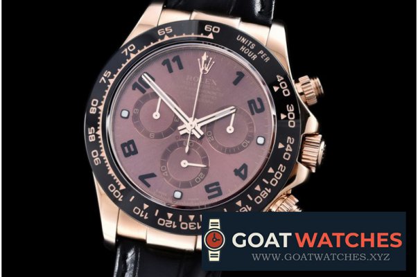 Rolex - Daytona RG/LE Cer Brown Num BP Ult A-7750 Mod 4130