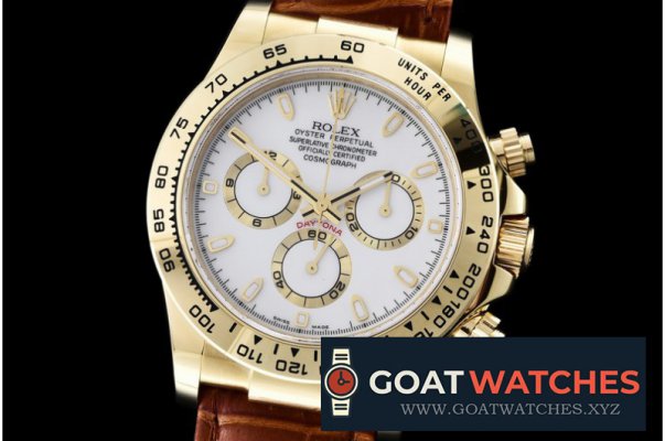 Rolex - Daytona YG/LE White Stk BP Ult A-7750 Mod 4130