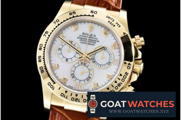 Rolex - Daytona YG/LE White MOP Dia BP Ult A-7750 Mod 4130