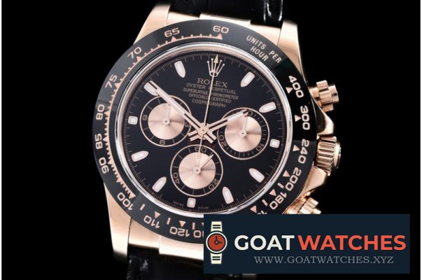 Rolex - Daytona RG/LE Black Stk BP Ult A-7750 Mod 4130