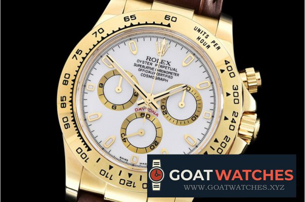 Rolex - Daytona 18K YG Wrp YG/LE Wht Stk BP A7750 Mod4130