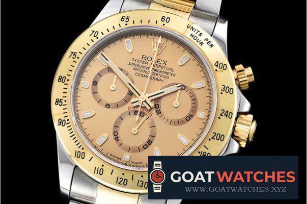 Rolex - Daytona TT YG/SS Gold Stick BP A7750 Mod4130