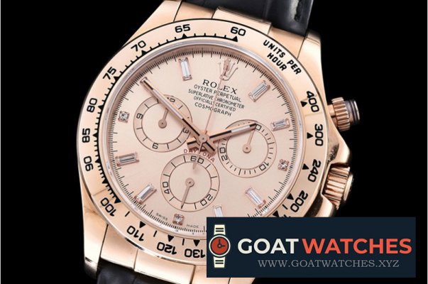 Rolex - Daytona 18K RG Wrapped Diam RG/LE Rose BP A7750