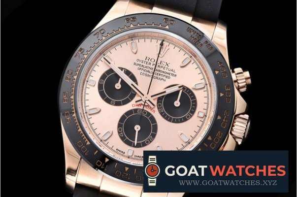 Rolex - Daytona Ref.116515 RG/RU Rose/Blk Noob A7750 Mod