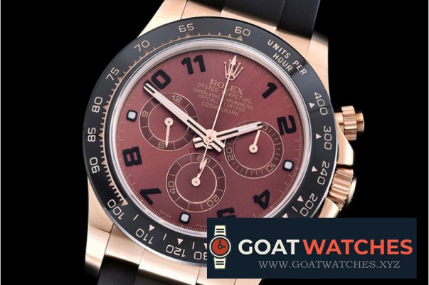 Rolex - Daytona Cer RG/RU Brown Num BP Ult A7750 Mod