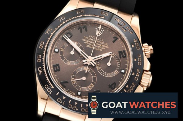 Rolex - Daytona Cer RG/RU Brown Num BP Ult A7750