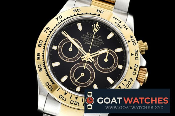 Rolex - Daytona 116503 YG/SS Black/Stick BP A7750 4130 Mod