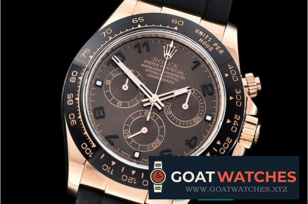 Rolex - Daytona 116515 CER/RG/RU Brown/Num ARF V2 A4130 Mod