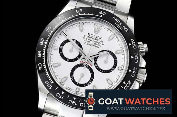 Rolex - Daytona 116500LN 904L CER/SS/SS Wht GMF A7750 A4130