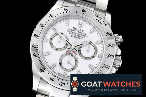 Rolex - Daytona 116520 904L SS/SS Wht GMF Asia 7750 A4130