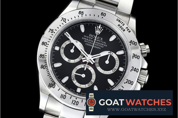 Rolex - Daytona 116520 904L SS/SS Blk GMF Asia 7750 A4130