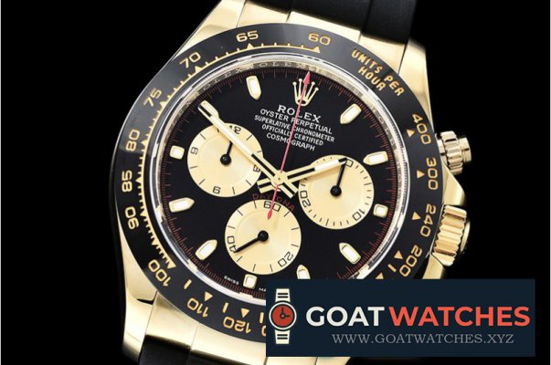 Rolex - Daytona 116518 CER/YG/RU Black/Stk ARF V2 A4130 Mod