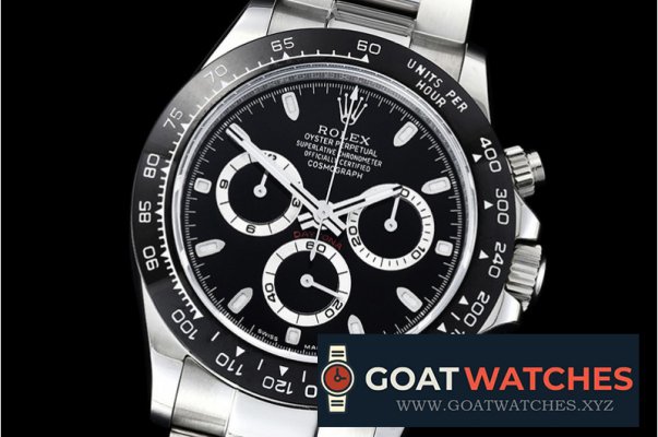 Rolex - Daytona 116500LN 904L CER/SS/SS Blk GMF A7750 A4130