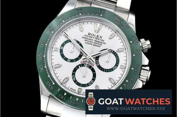 Rolex - Daytona 116500LN Grn CER/SS/SS Wht BP A7750 A4130