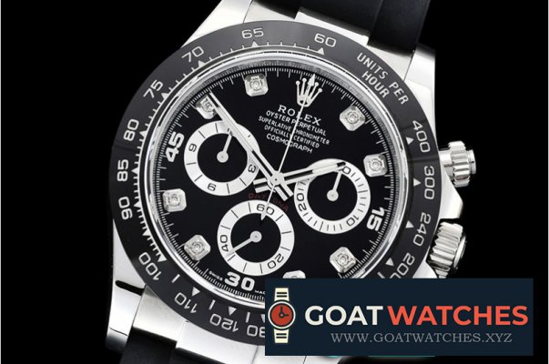 Rolex - Daytona 116519 904L CER/RU Blk/Diam Noob A4130 Mod