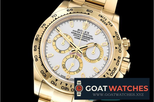 Rolex - Daytona 116508 YG/YG White/Stk ARF V2 A4130 Mod