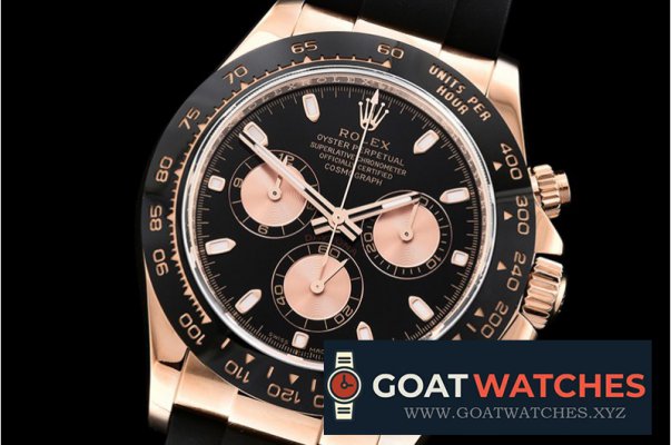 Rolex - Daytona 116515LN RG/RU Black/Rose ARF V2 A4130 Mod