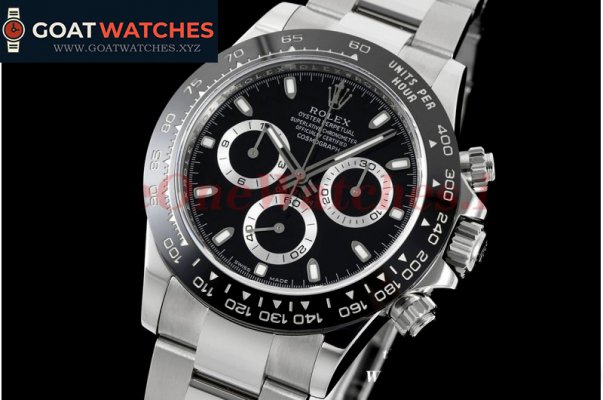 Rolex - Daytona 116500 CER/SS Black 904L Noob V4 A4130