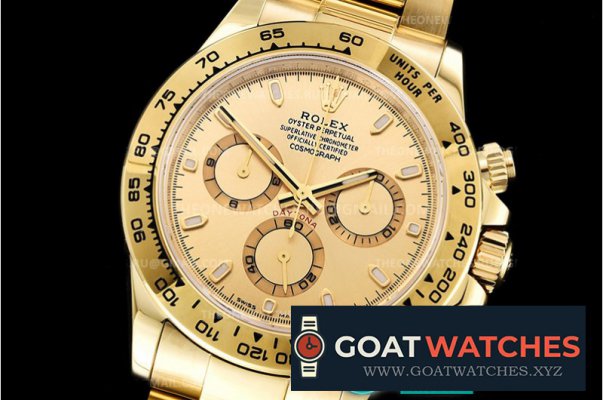 Rolex - Daytona 116528 YG/YG Gold 904L Noob A4130 Mod