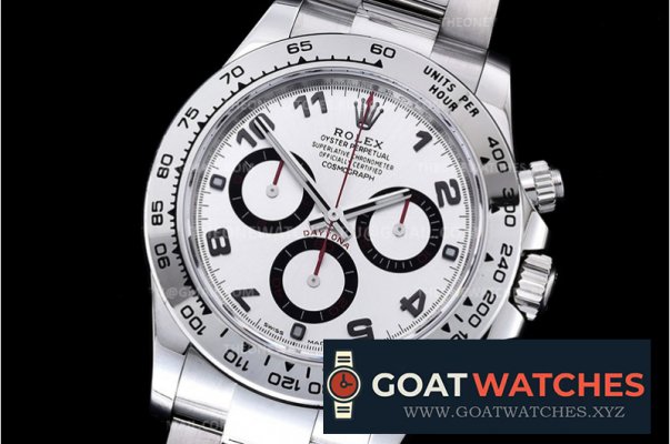 Rolex - Daytona 116519 904L SS/SS Silver Noob A4130 Mod