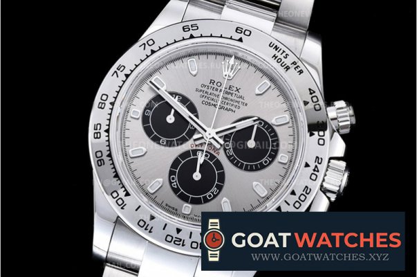 Rolex - Daytona 116519 904L SS/SS Grey/Stk Noob A4130 Mod