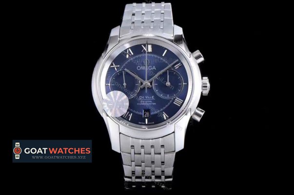 Omega - De Ville Prestige 42MM SS/SS Blue OMF A7750 Mod9300