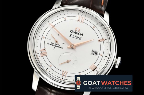 Omega - De Ville Prestige Power Reserve SS/SS Wht/R TWF A2824