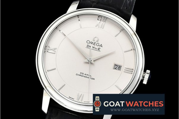 Omega - De Ville Prestige Mens SS/LE White MKF Miyota 9015