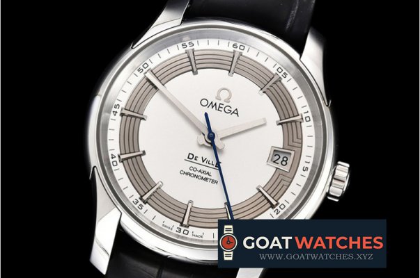 Omega - De Ville Mens Co-Axial SS/LE White/Stick VSF A8500