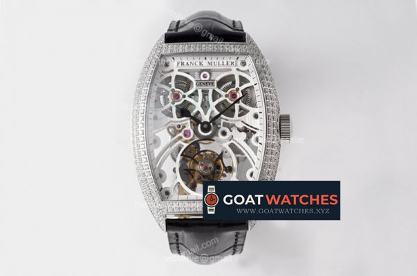 Franck Muller - Fast Tourbillon Blk SS/LE/Diam SKE ABF Tourbillon