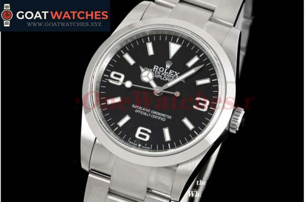 Rolex - Explorer 124270 36mm 904L SS/SS Black/Stk BP VR3230