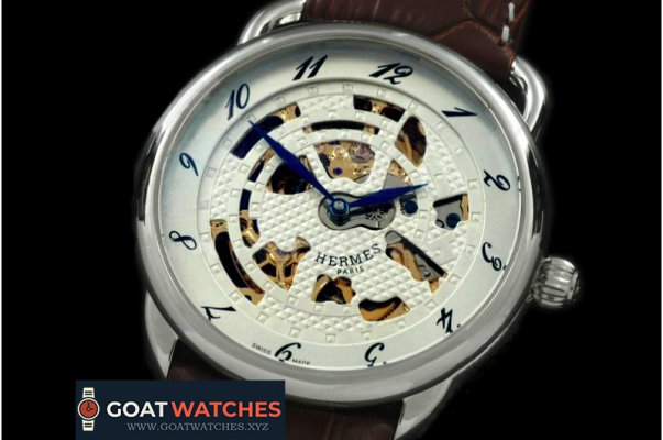 Hermes - Arceau SS/LE White Decorated Asian 2813 21J