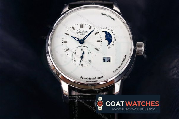 Glashutte - Panomatic Lunar SS/LE Wht/Stk TZF Asia 23J Mod