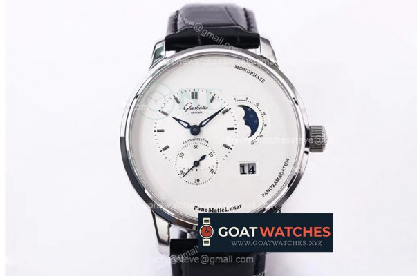 Glashutte - Panomatic Lunar SS/LE Wht/Stk TZF Asia 23J Mod