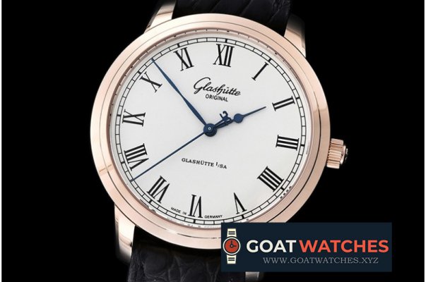 Glashutte - Senator Original RG/LE White Asia 2824 Mod