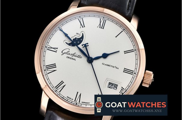 Glashutte -Excellence Panorama Date Moonphase RG/LE Wht GF A2824