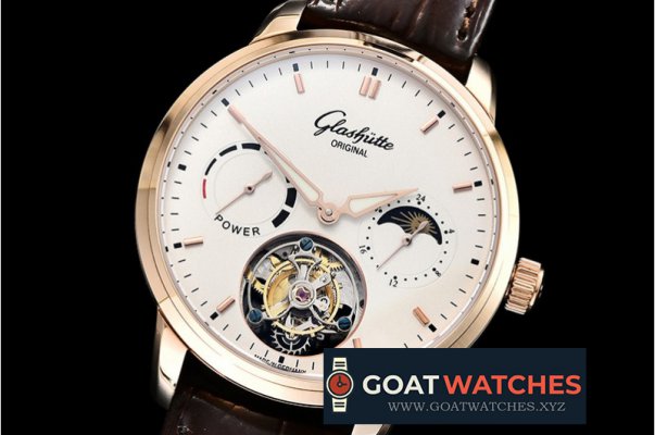 Glashutte - Senator Tourbillon PR RG/LE White Stk Asia Tourbillon