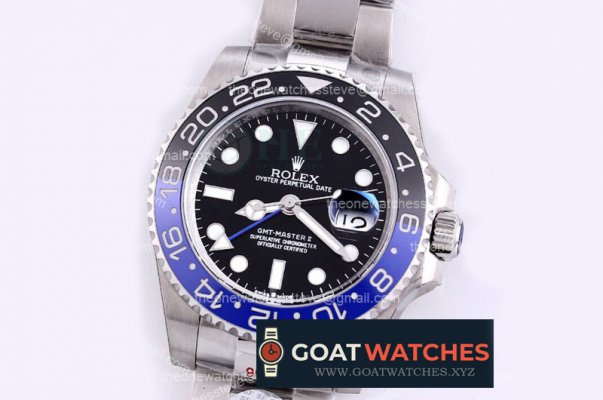 Rolex - GMT II 116710BLNR 904L SS/SS Black SF A3186 CHS