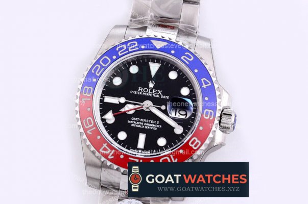 Rolex - GMT II 126710BLRO Pepsi 904L SS/SS V3 SF A3186 CHS