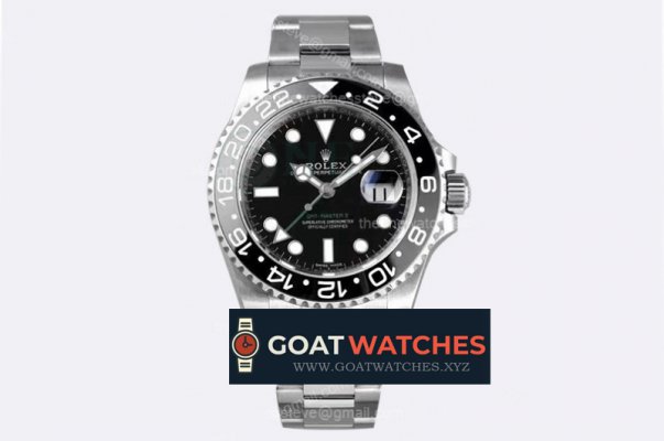 Rolex - GMT II 116710LN 904L SS/SS Blk TWF A3186 CHS