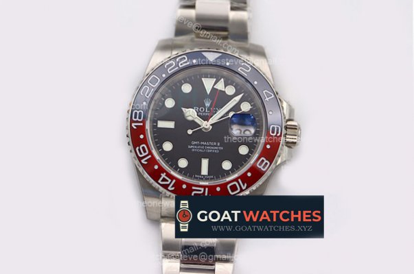 Rolex - GMT II 126710BLRO Pepsi 904L SS/SS TWF A3186 CHS